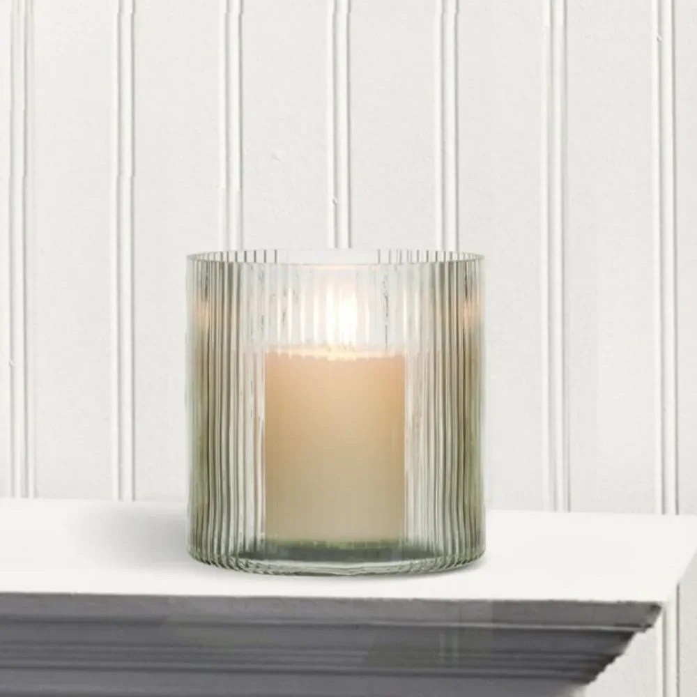 Better Homes & Gardens Elegant Glass Candle Holder - Green